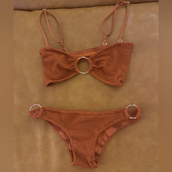 Show Me Your Mumu Bikini Copper Scrunch Set - Size Large - Picture 4 of 6